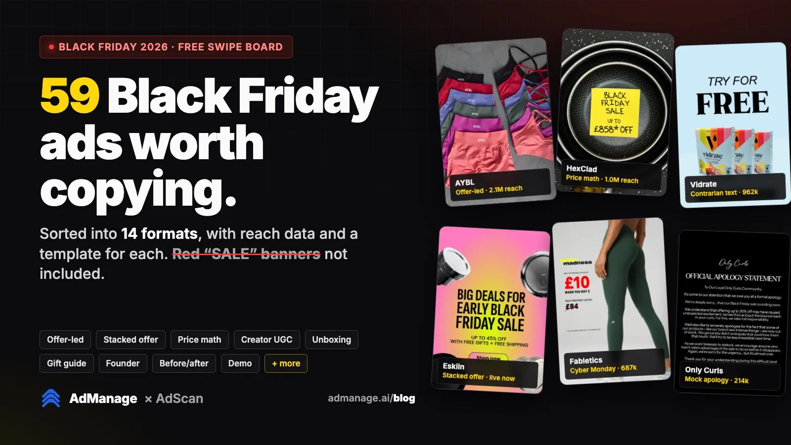 Black Friday Facebook Ads: 59 Real Ads to Copy in 2026 (Sorted by Format)